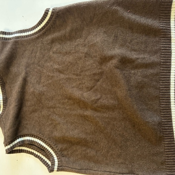 Heaven Can Wait (HCW) Brown Skull Sweater Vest - Picture 2 of 3